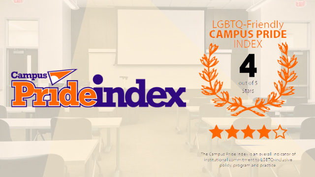 Campus Pride Index 4-star rating celebration banner