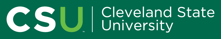 CSU Horizontal type only logo reversed color palette