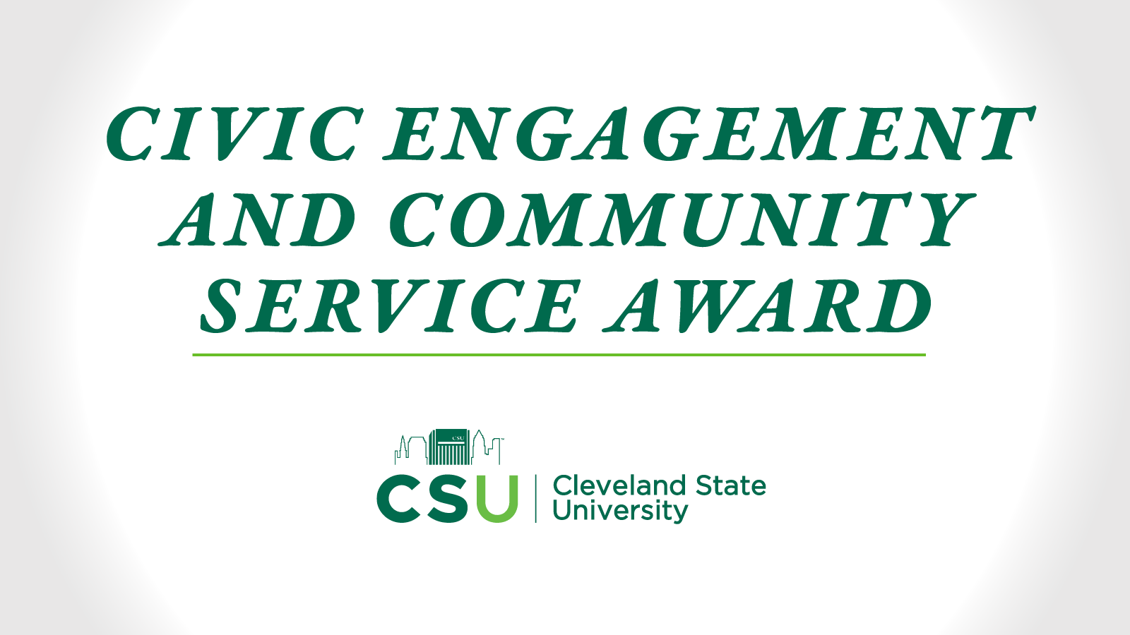Civic Engagement and Community Service Award