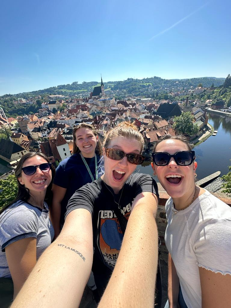 group of students abroad 