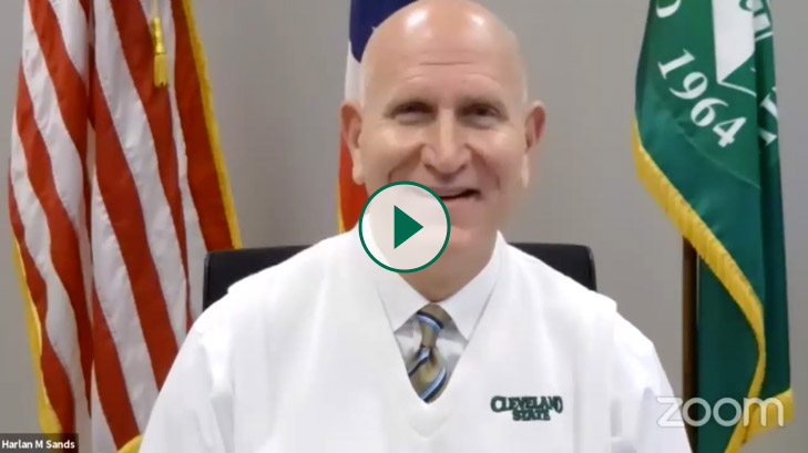 Cleveland State University President Harlan Sands FaceBook Live Video Announcement of CSU 2.0 Initiative