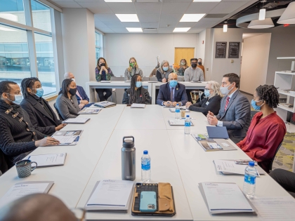 Ohio Secretary of State Frank LaRose visits Cleveland State University