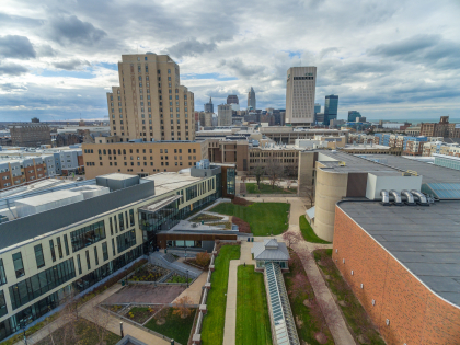aerial view of campus