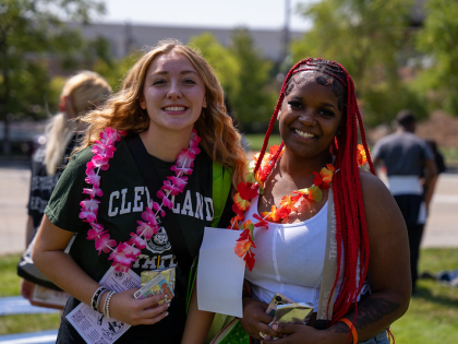 Female students outside