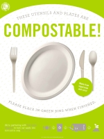 Compostable Plate & Utensils